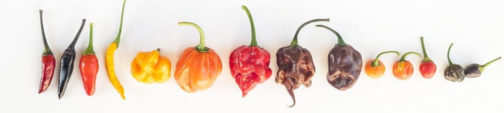 Peppers on Scoville scale