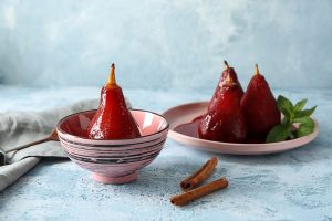 Poached pears
