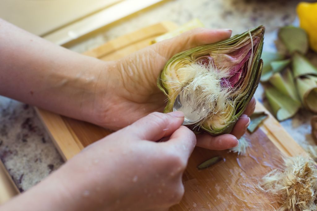 How to clean the artichokes, the choke