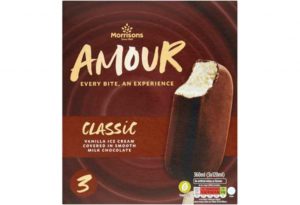 Morrisons recalls Morrisons Amour Classic Vanilla Ice Cream due to pieces of plastic
