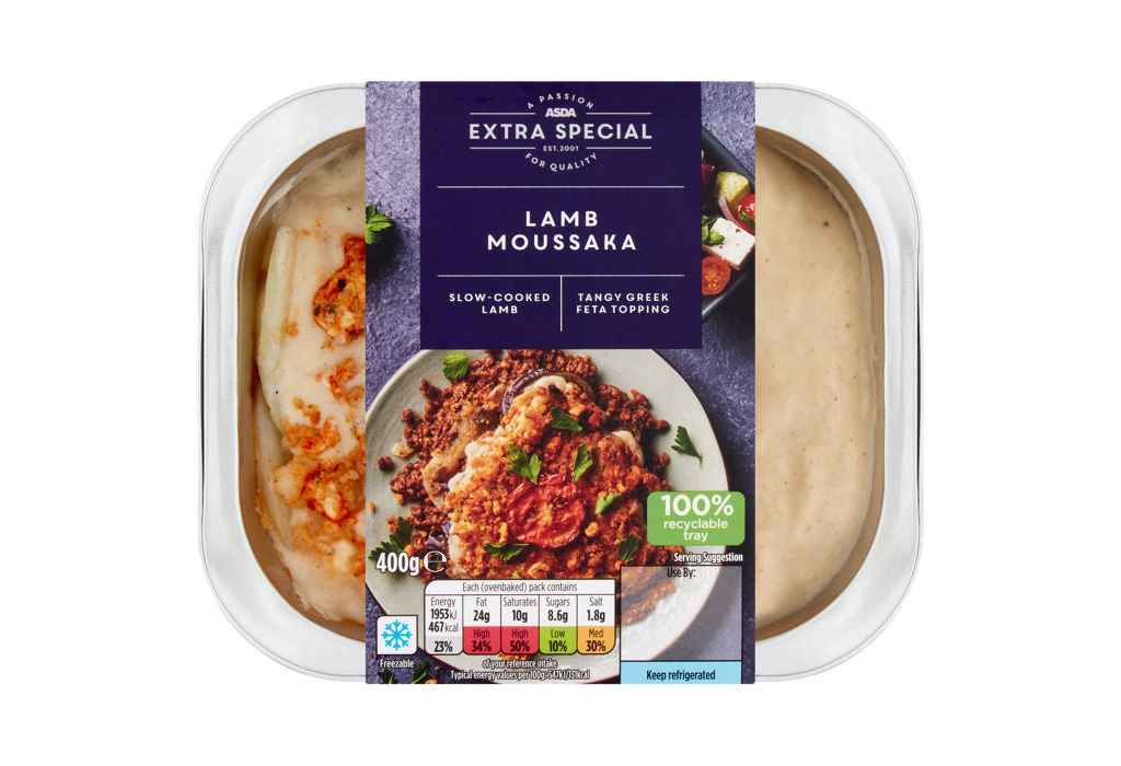 Asda recalls Asda Extra Special Lamb Moussaka due to undeclared egg