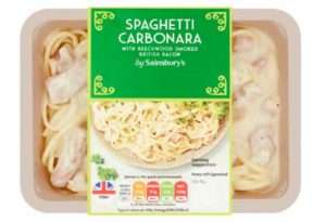 Recall of By Sainsbury’s Spaghetti Carbonara due to undeclared mustard