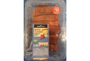 Recall of Asda Maple Flavour Pork Belly Slices due to undeclared wheat (gluten) and soya