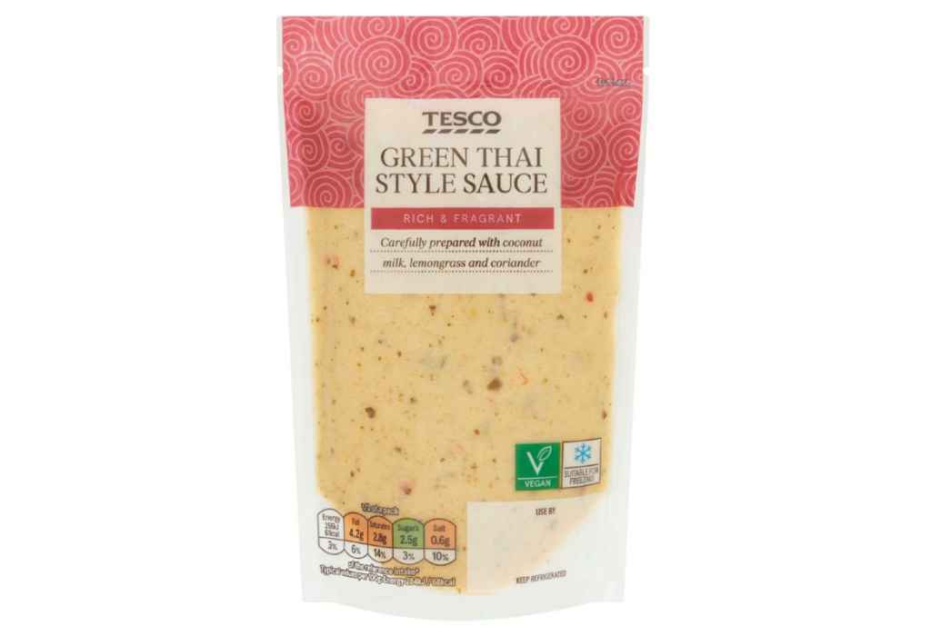 Recall of Tesco Green Thai Style Sauce due to undeclared milk