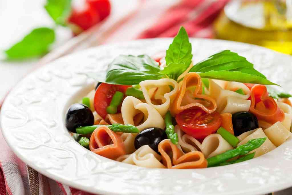 Valentine's Day lunch, pasta dishes