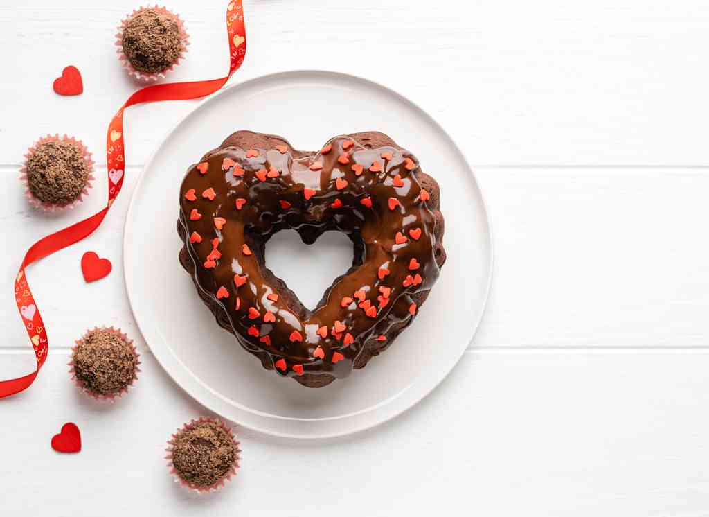 Valentine's day chocolate cakes