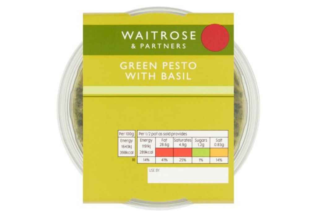 Recall of Waitrose & Partners Green Pesto with Basil due to the presence of Salmonella