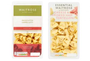 Recall of Waitrose pasta products due to undeclared allergens