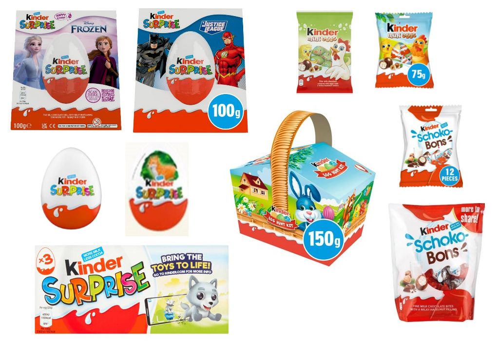 Recall of Ferrero Kinder Surprise and other Kinder egg products due to the possible presence of Salmonella