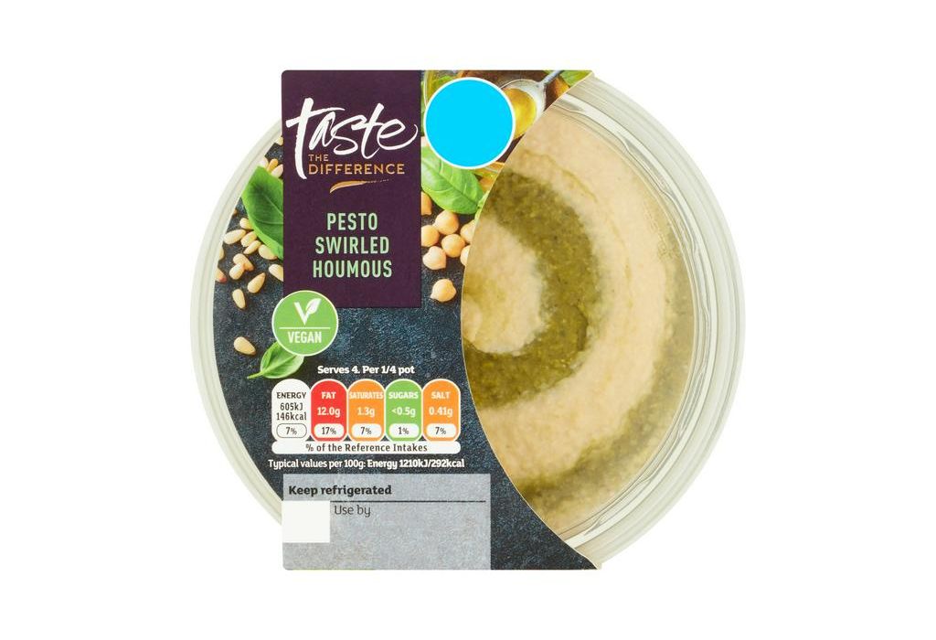 Recall of Taste The Difference Pesto Swirl Houmous due to presence of allergens not declared