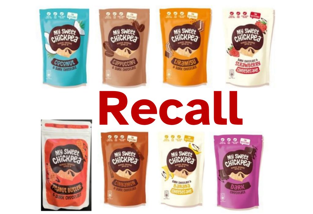 Recall of My Sweet Chickpea products due to presence of undeclared milk