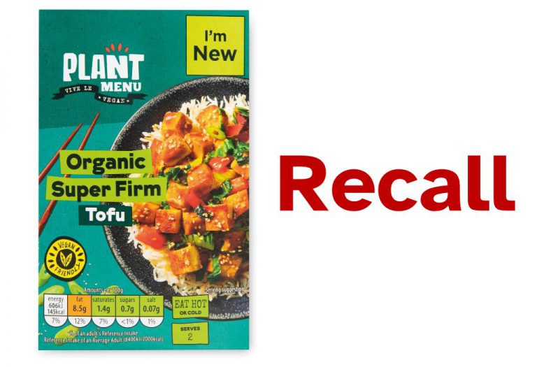 Recall of Organic Super Firm Tofu due to temperature control issue
