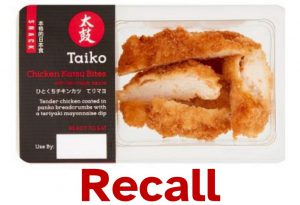 Recall of Taiko Chicken Katsu Bites due to presence of undeclared crustaceans