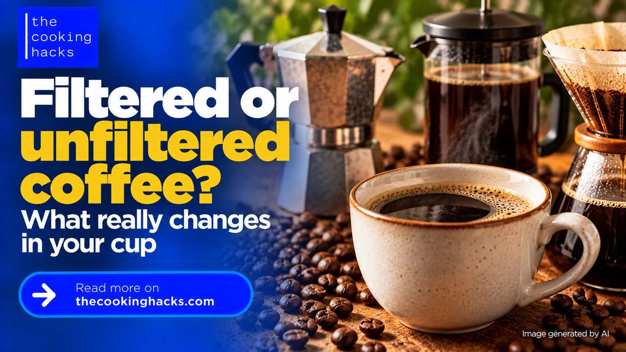 Filtered or unfiltered coffee, why brewing method changes what ends up in your cup