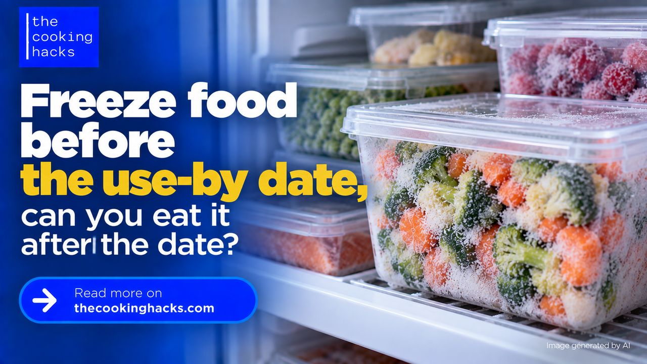 Freeze food before the use-by date: can you eat it after the date has passed?