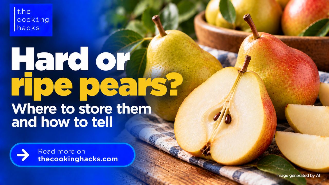 Hard or ripe pears, where to store them and how to tell when they are ready to eat