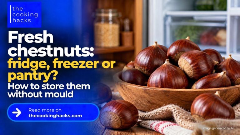 Fresh chestnuts in fridge, freezer or pantry? How to store them without mould