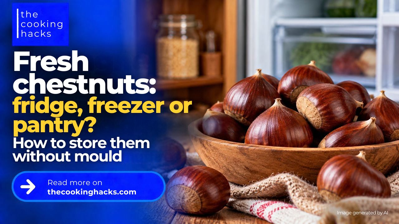 Fresh chestnuts in fridge, freezer or pantry? How to store them without mould