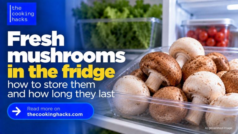 Fresh mushrooms in the fridge, how to store them and how long do they last?