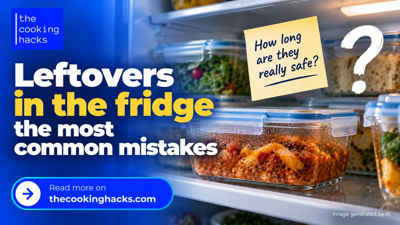Leftovers in the fridge, common mistakes when cooling, storing and reheating