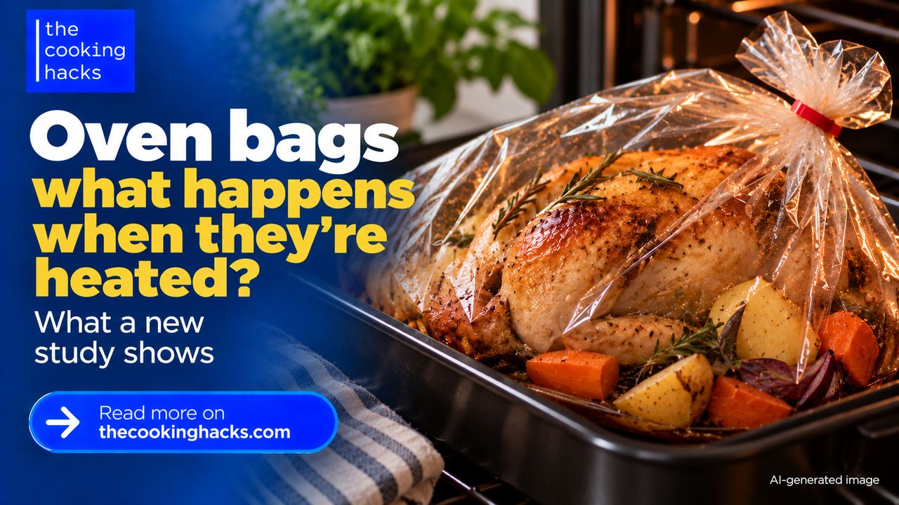 Plastic oven bags under heat: what a new study found and what it does not prove