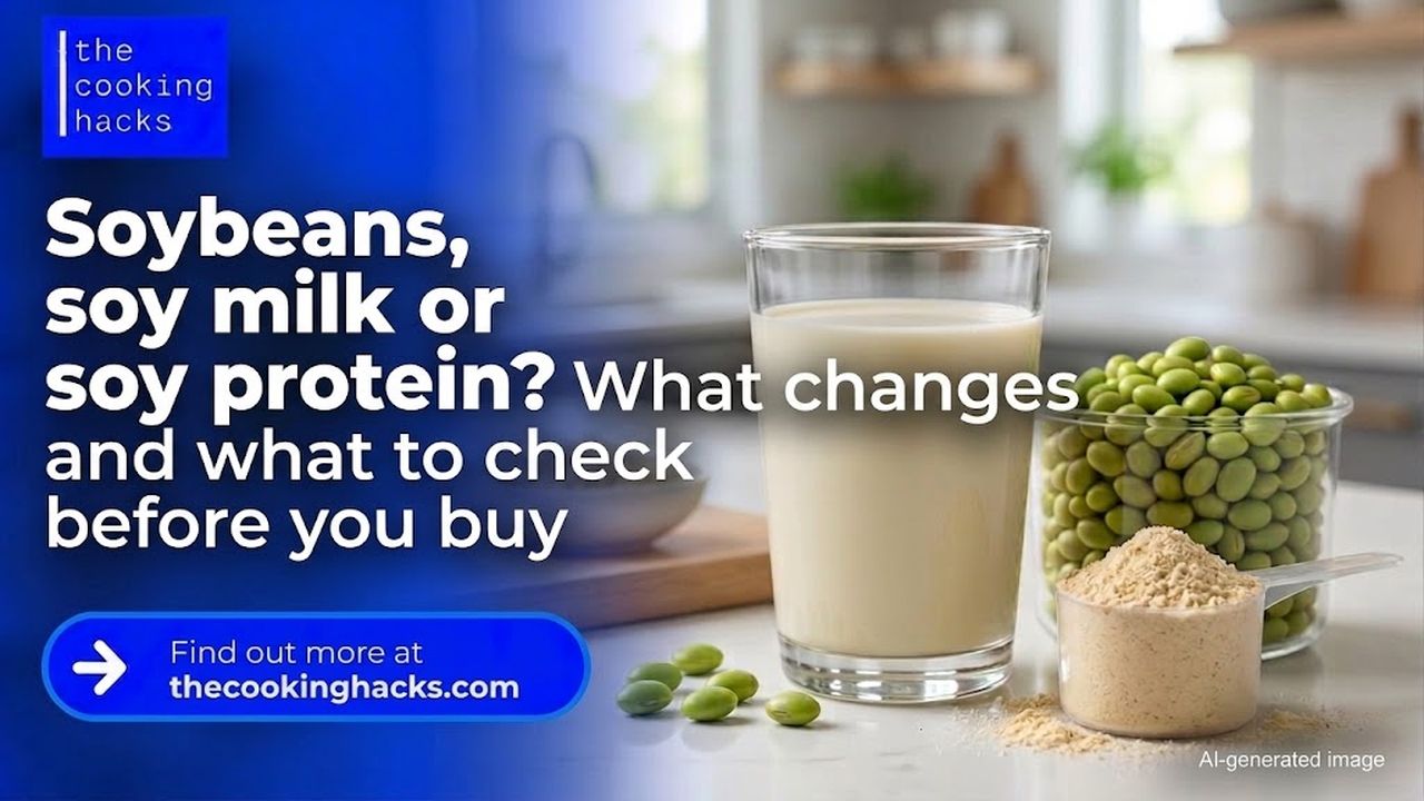 Soybeans, soy milk or soy protein? What changes and what to check before you buy