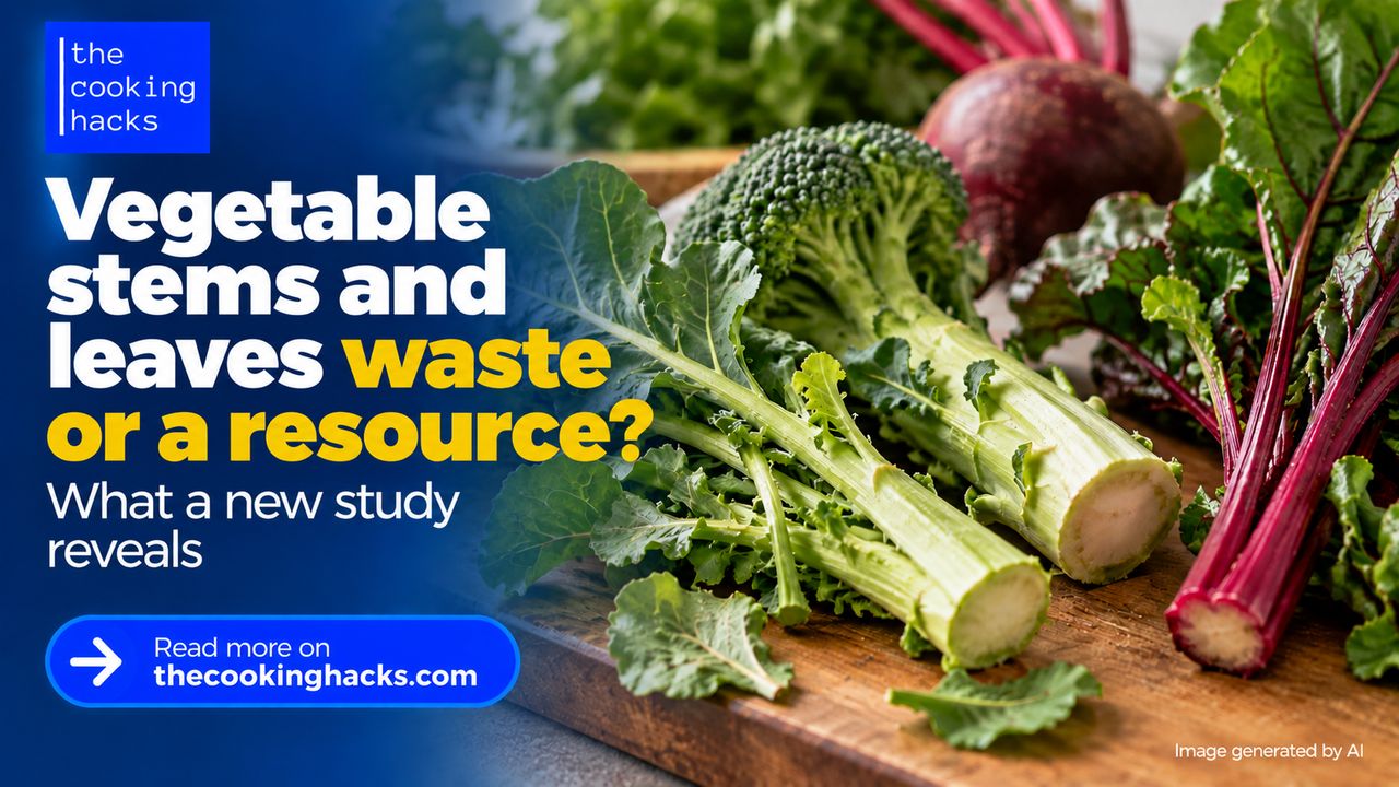 Vegetable stems and leaves: are they really waste? What a new study found