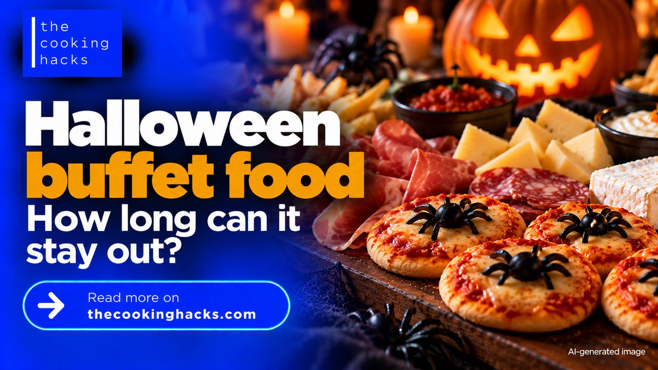 Halloween buffet food safety, how long can pizza, cheese and dips stay out?