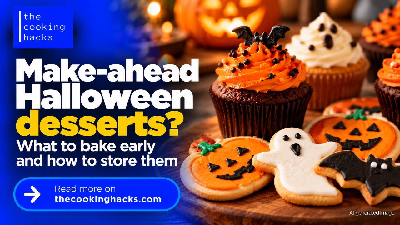Make-ahead Halloween desserts, what to bake early and how to store them